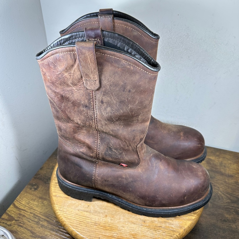Red Wing 2272 DynaForce Mens Steel Toe Waterproof Pull On Work Boots Brown 12